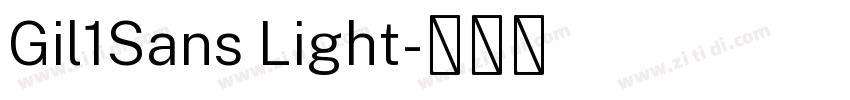 Gil1Sans Light字体转换 Gil1Sans Light字体转换